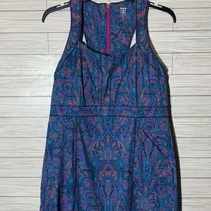 Title Nine Nimblene Trouble Dress Womens 10 Floral Sleeveless Back Zip Stretch